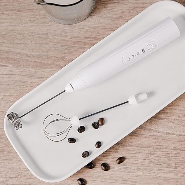 2 in 1 Electric Milk Frother Whisk Egg Beater